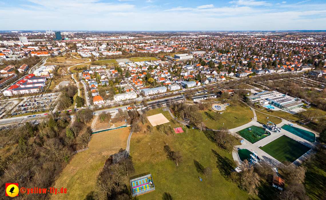 20.02.2023 - der Hachinger Bach und das Michaelibad in Neuperlach